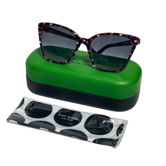 Kate Spade Heart Amiyah/G/S Heart 56 MM Width / 17 Bridge  Butterfly Sunglasses Kate Spade Heart Amiyah/G/S Heart 56 MM Width / 17 Bridge  main image 2